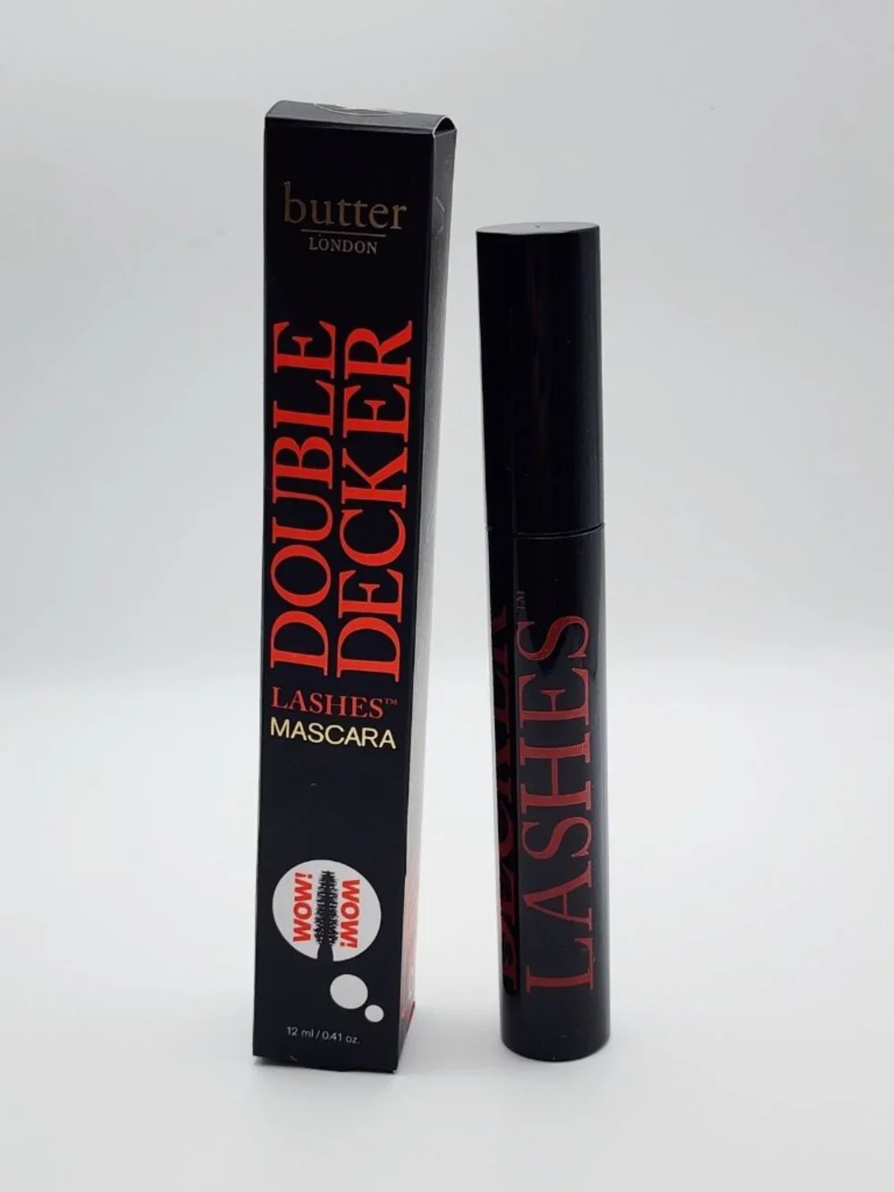 Butter London Double Decker Lashes Mascara Full Size Black Volumizing 12mL NIB